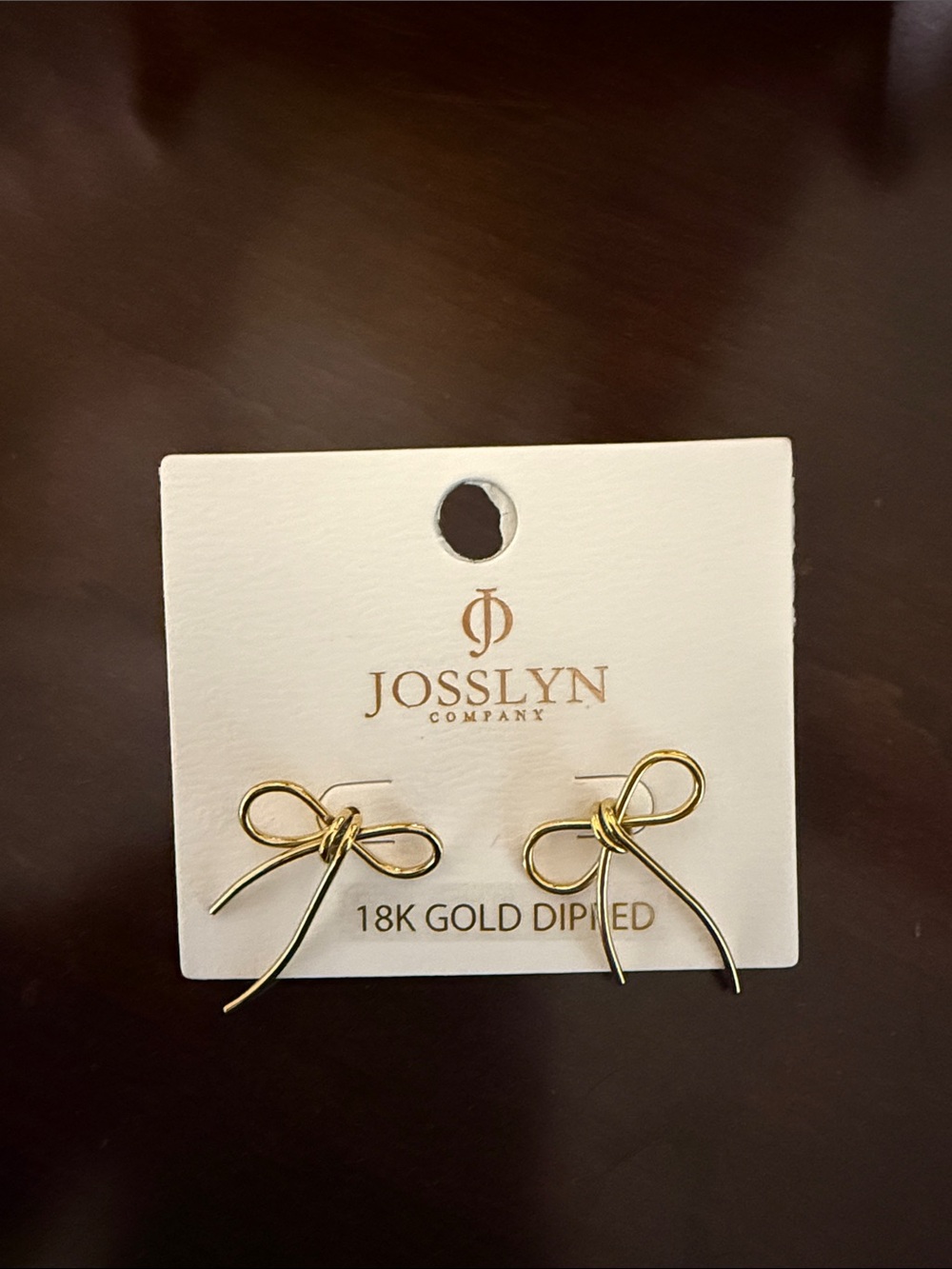Josslyn 18K Gold Dipped Bow Stud Earrings - Gold